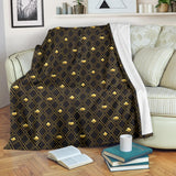 Casino Cards Suits Pattern Print Design 01 Premium Blanket