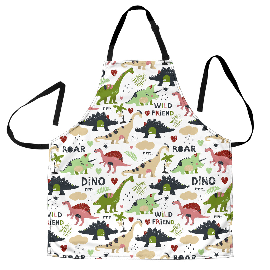 Cute Dinosaurs Pattern Adjustable Apron