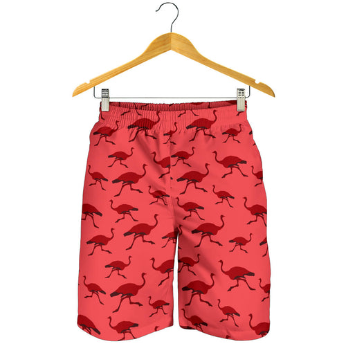 Ostrich Pattern Print Design 03 Men Shorts
