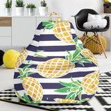 Pineapples Pattern Striped Background Bean Bag Cover
