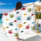 Colorful Helicopter Pattern Sarong