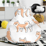 Shiba Inu Dog Pattern Bean Bag Cover