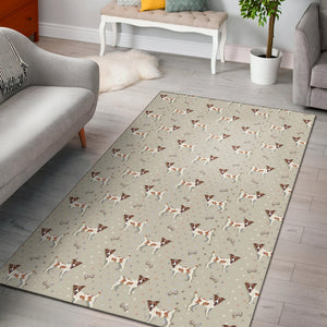 Jack Russel Pattern Print Design 02 Area Rug