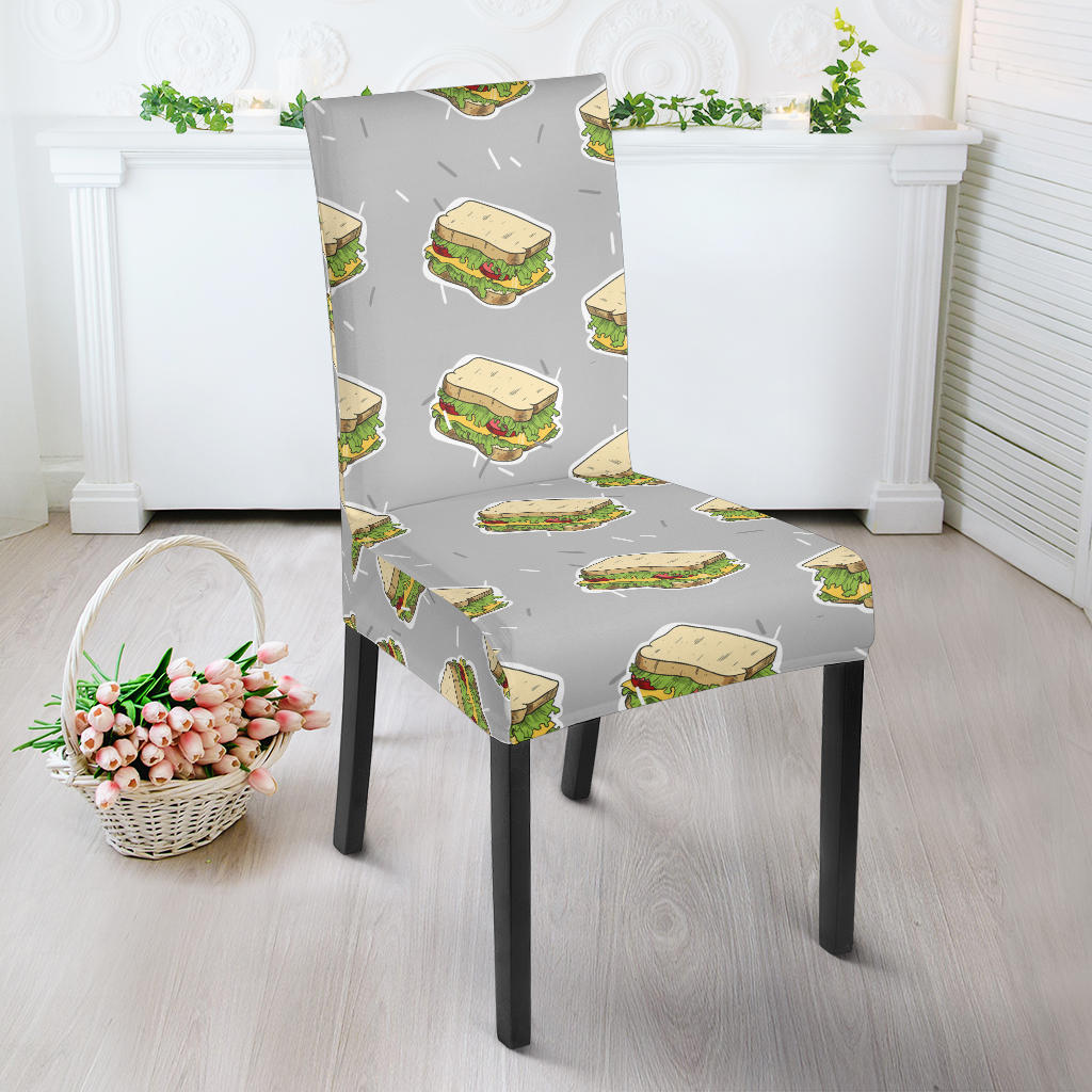 Sandwich Pattern Print Design 05 Dining Chair Slipcover