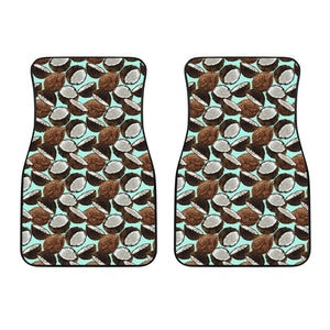 Coconut Pattern Print Design 03 Front Car Mats