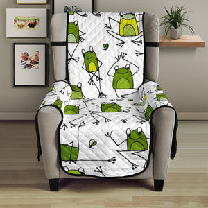 Sketch funny frog pattern Chair Cover Protector