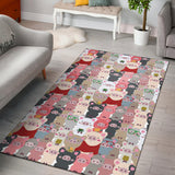 Pig Pattern Print Design 02 Area Rug