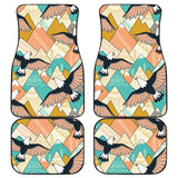 Eagle Pattern Print Design 02 Front and Back Car Mats