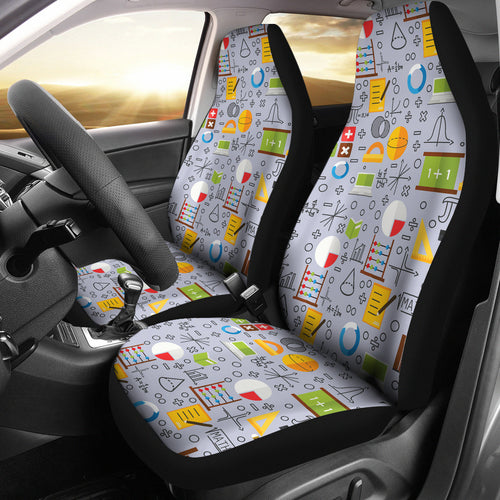 Math Pattern Print Design 04 Universal Fit Car Seat Covers