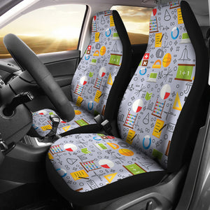 Math Pattern Print Design 04 Universal Fit Car Seat Covers