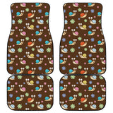 Snail Pattern Print Design 03 Front and Back Car Mats
