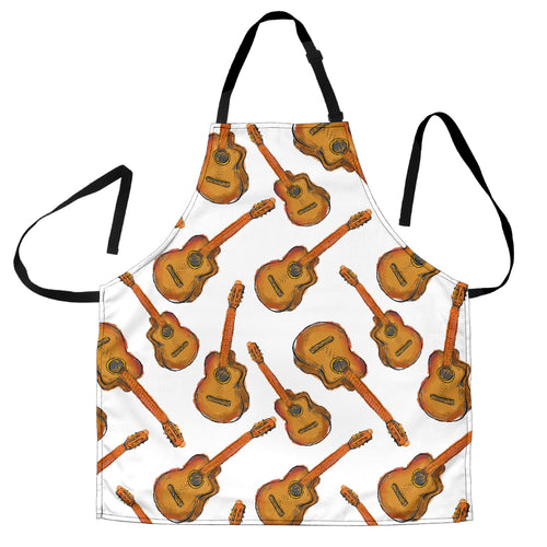 Paint Guitar Pattern Adjustable Apron