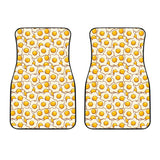 Fried Eggs Pattern Print Design 02 Front Car Mats