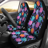 Pineapples Pattern Zigzag Background  Universal Fit Car Seat Covers