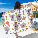 Cute Koalas Teapots Tea Sarong
