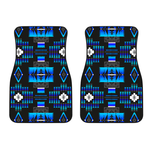 Seven Tribes Midnight Lake Front Car Mats (Set Of 2)