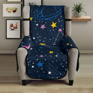 space pattern with planets, comets, constellations and stars Chair Cover Protector