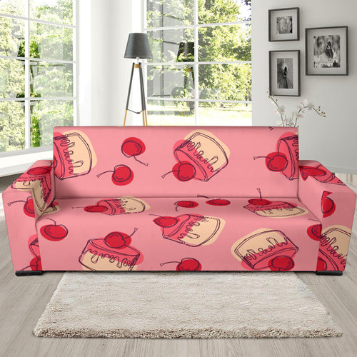 Cake Cherry Pattern Sofa Slipcover