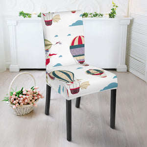 Hot Air Balloon Pattern Dining Chair Slipcover