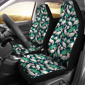 Pelican Pattern Print Design 03 Universal Fit Car Seat Covers