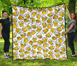 Beer Design Pattern Premium Quilt