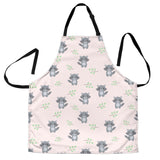 Cute Raccoons Leaves Pattern Adjustable Apron