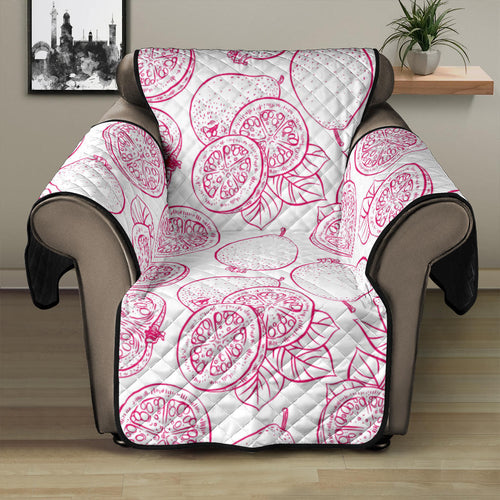 Sketch guava pattern Recliner Cover Protector