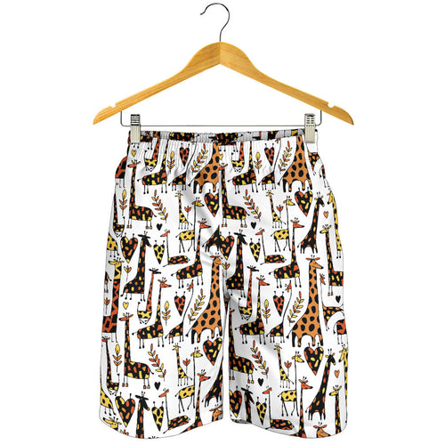 Giraffe Pattern Print Design 05 Men Shorts