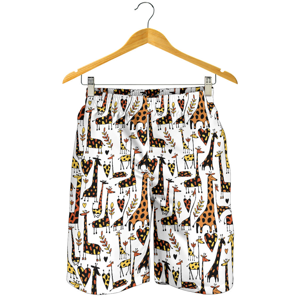 Giraffe Pattern Print Design 05 Men Shorts