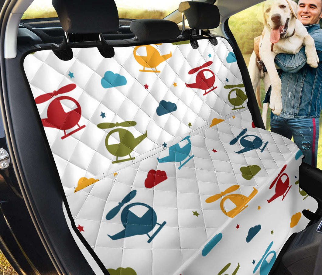 Colorful Helicopter Pattern Dog Car Seat Covers