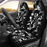 Crow Illustration Pattern Universal Fit Car Seat Covers