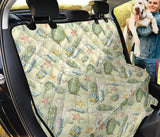 Hand Drawn Sea Turtle Fish Pattern Dog Car Seat Covers