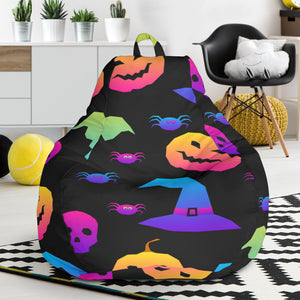Colorful Halloween Background Bean Bag Cover