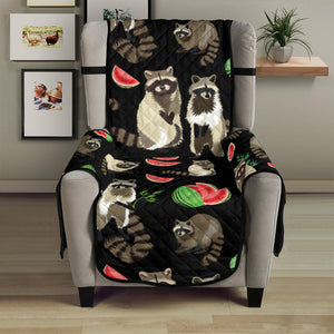 Raccoon watermelon pattern Chair Cover Protector