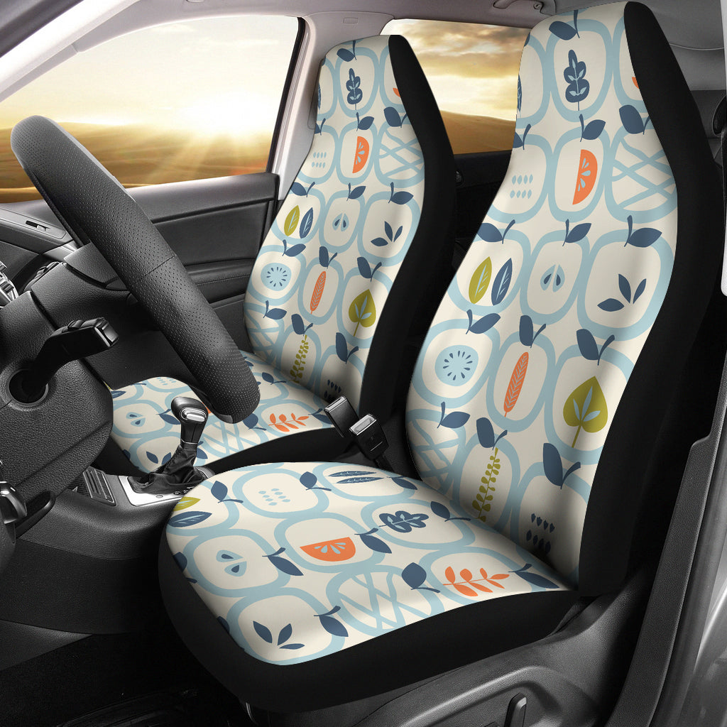 Apples Leaves Pattern  Universal Fit Car Seat Covers