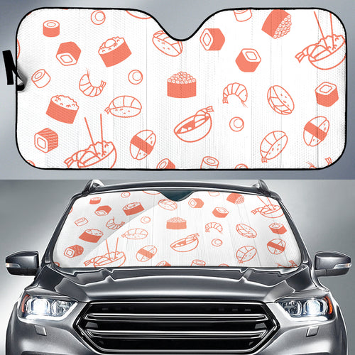 Sushi Pattern Car Sun Shade