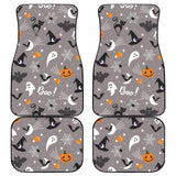 Halloween Design Pattern Front And Back Car Mats