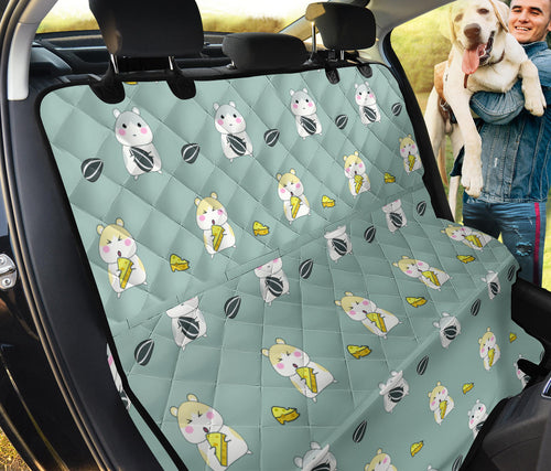 Cute Hamster Cheese Pattern Dog Car Seat Covers