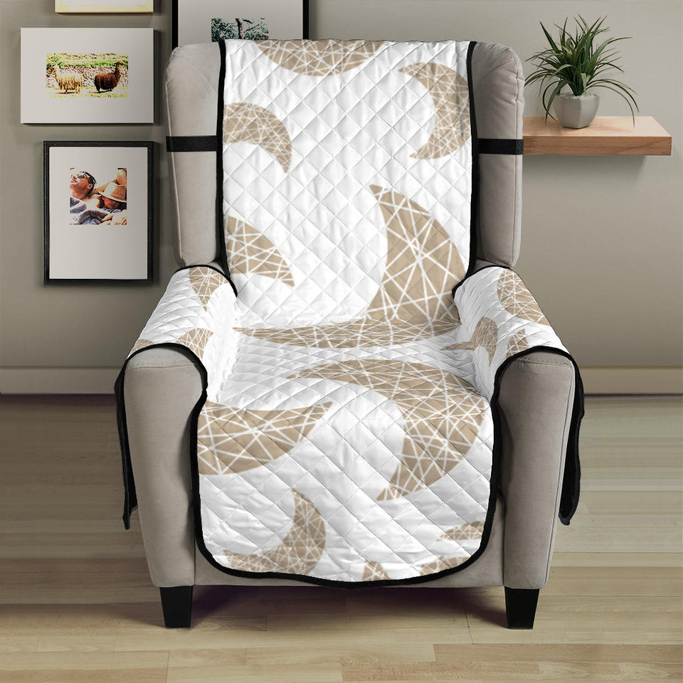 Cool gold moon abstract pattern Chair Cover Protector