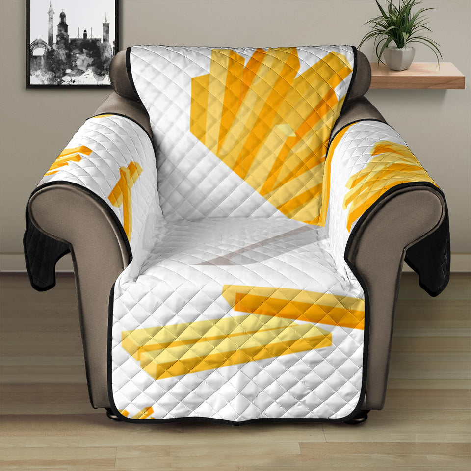French fries white paper box pattern Recliner Cover Protector