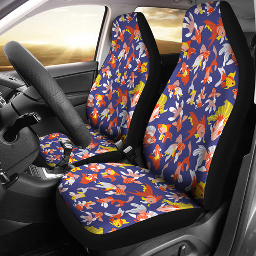 Goldfish Pattern Print Design 04 Universal Fit Car Seat Covers