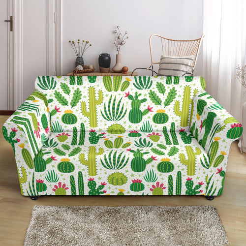 Cactus Pattern Loveseat Couch Slipcover