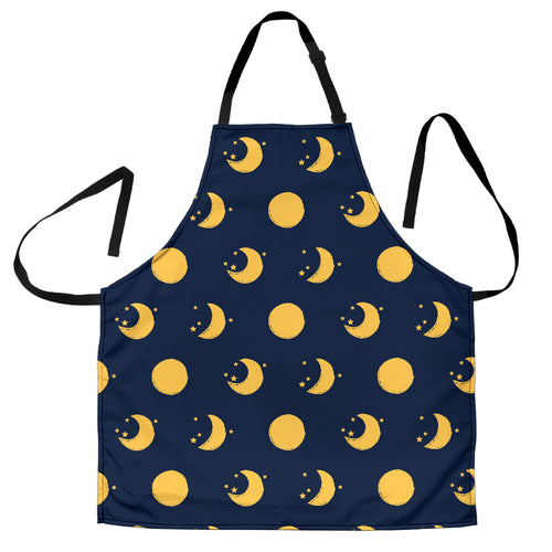 Moon Star Pattern Adjustable Apron