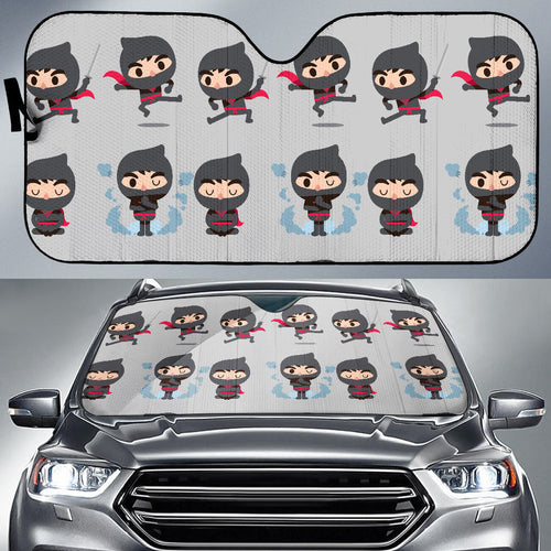 Cute Ninja Pattern Car Sun Shade