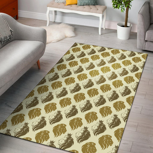 Lion Pattern Print Design 02 Area Rug