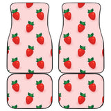 Strawberry Beautiful Pattern Front And Back Car Mats