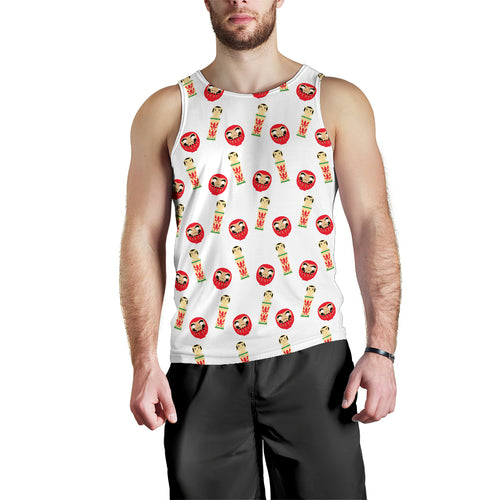 Daruma japanese wooden doll Men Tank Top