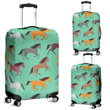 Colorful Horses Pattern Luggage Covers