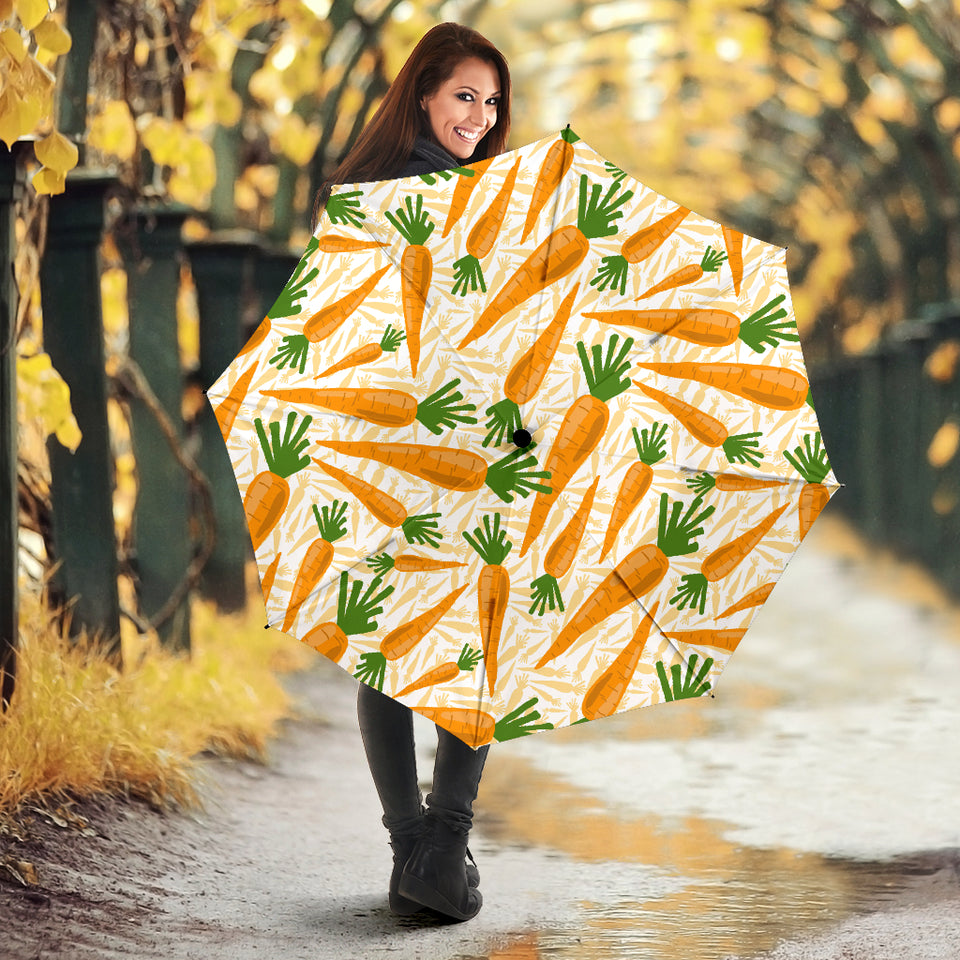 Carrot Pattern Print Design 01 Umbrella