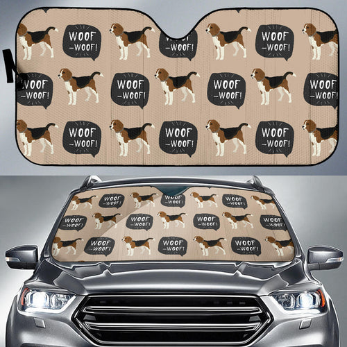 Beagle Pattern Car Sun Shade